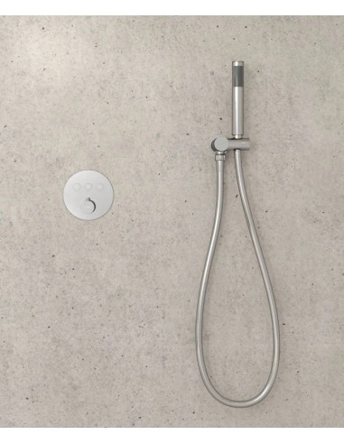 PACK DE DOUCHE THERMOSTATIQUE  CORBEAU AVEC ROND ENCASTRE KROOS
