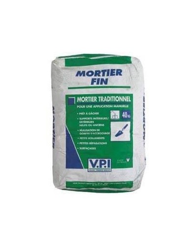 MORTIER FIN GRIS SAC 25KG