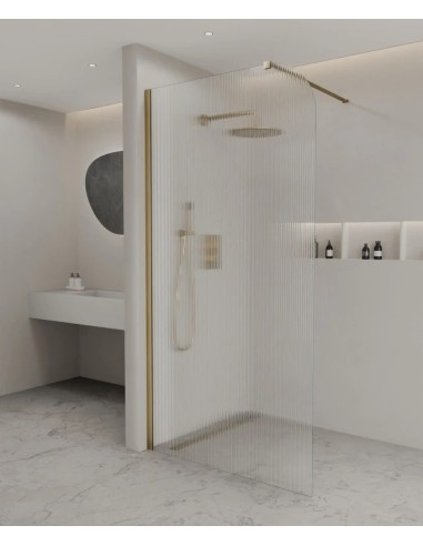 PAROI DE DOUCHE FIXE EN VERRE CANNELE CUBA KROOS