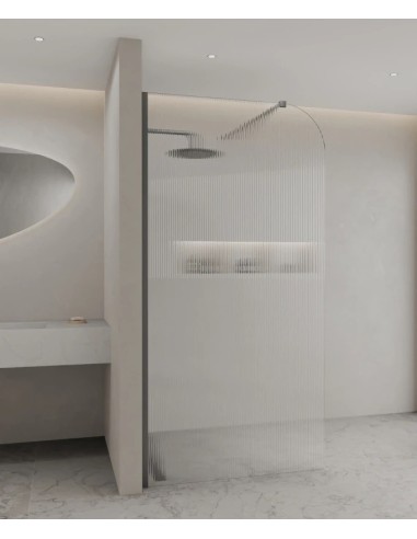PAROI DE DOUCHE FIXE EN VERRE CANNELE CUBA KROOS