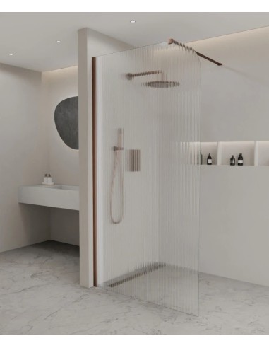 PAROI DE DOUCHE FIXE EN VERRE CANNELE CUBA KROOS