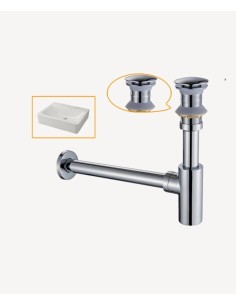 SIPHON LAVABO CYLINDRIQUE AVEC TROP PLEIN KROOS 2