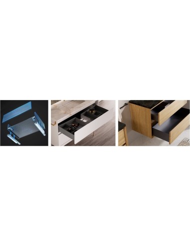 MEUBLE VASQUE SUSPENDU COOL 2 TIROIRS  NOFER
