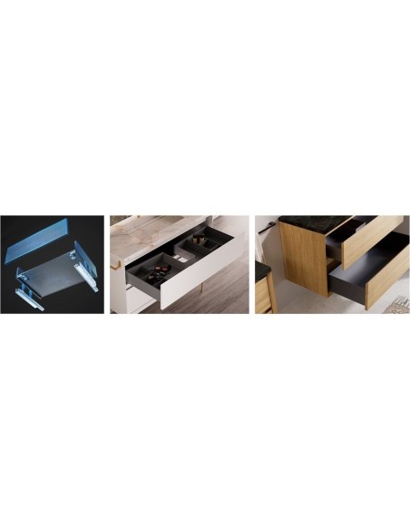 MEUBLE VASQUE SUSPENDU COOL 2 TIROIRS  NOFER