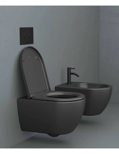WC SUSPENDU ARC NOIR MAT SANYCCES 2