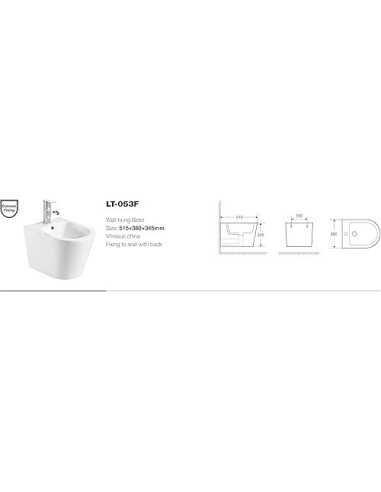 BIDET SUSPENDU TURIN AQUORE
