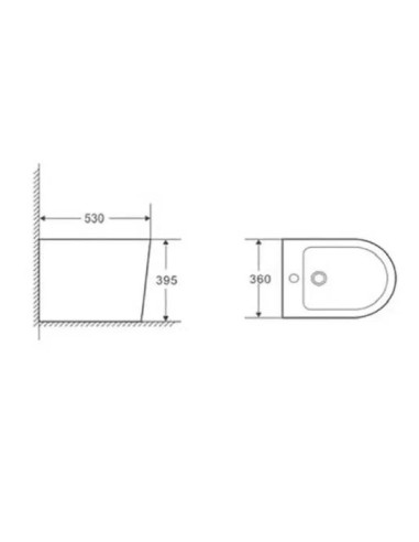 BIDET SUSPENDU TURIN AQUORE
