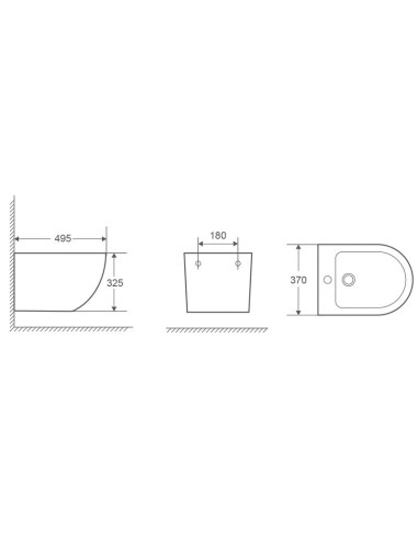 BIDET SUSPENDU GENOVA AQUORE