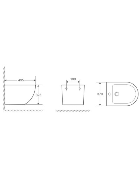 BIDET SUSPENDU GENOVA AQUORE