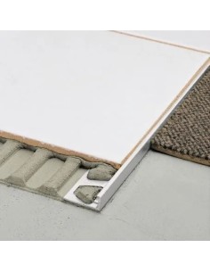 PROFILE D'ANGLE EN ALU LAITON ANODISÉ BROSSÉ SCHLUTER 2