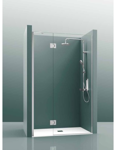 PAROI DE DOUCHE FIXE+PORTE PIVOTANTE TEDY 100B CASTEL