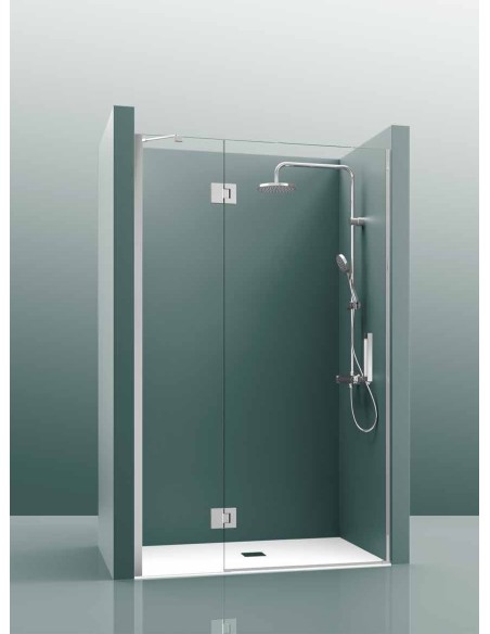 PAROI DE DOUCHE FIXE+PORTE PIVOTANTE TEDY 100B CASTEL