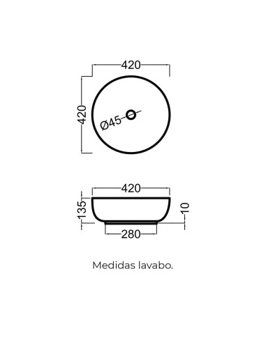 VASQUE A POSER  SETTE DIM 42CM  BECRISA