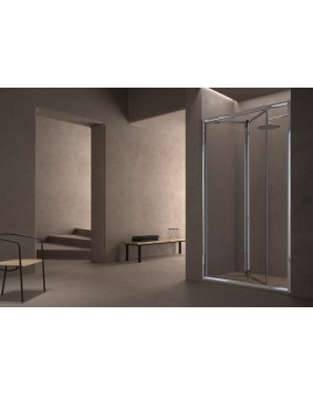 Paroi de Douche Low Line 4 - Porte de douche pliable - QUADRA