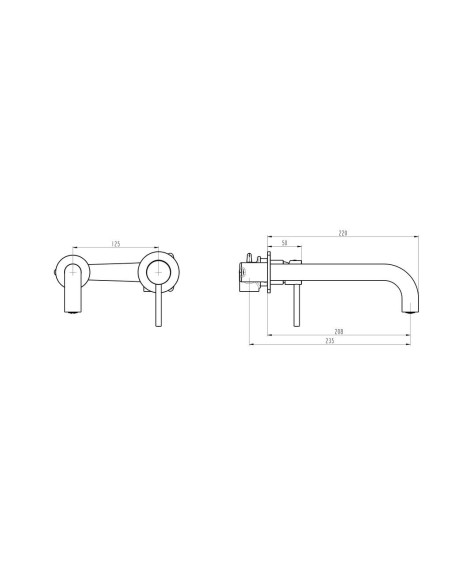 MITIGEUR LAVABO ENCASTRE SIRIO GME