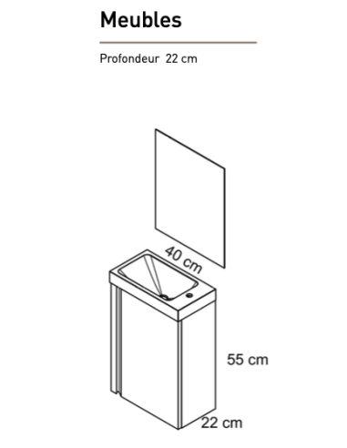 MEUBLE LAVABO  LAGOS - VISOBATH