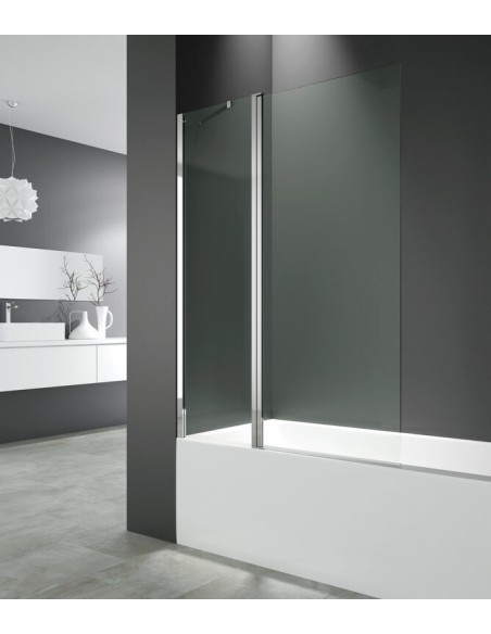 PARE BAIGNOIRE FRONTAL FIXE+PIVOTANTE DIM 120CM OPEN 2 GME