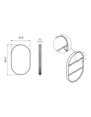 MIROIR LOIRA SIMPLE - VISOBATH