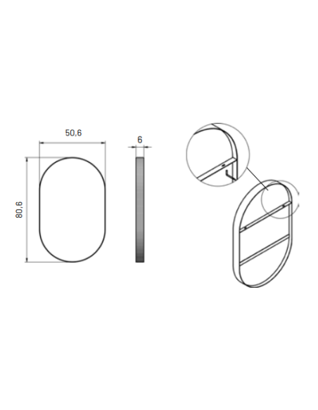 MIROIR LOIRA SIMPLE - VISOBATH