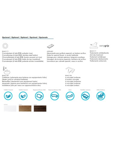 BAIGNOIRE ACRYLQUE SANS TABLIER SERENA DS CONFORT SANYCESS