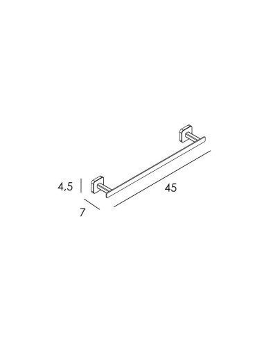 BARRE PORTE SERVIETTE QUADRA GME