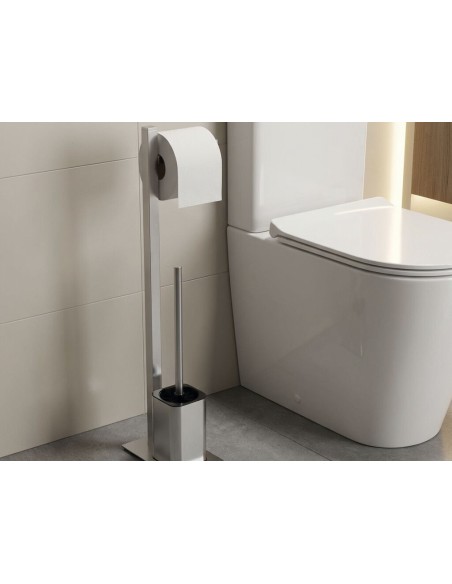 PORTE-BROSSE SUR PIED AVEC PORTE -ROULEAUX QUADRA GME