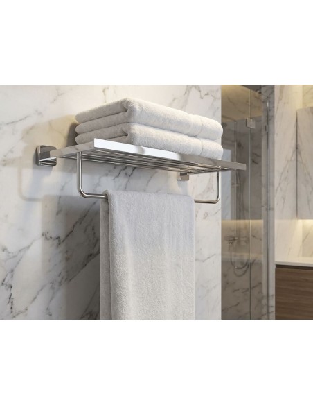 ETAGERE AVEC PORTE-SERVIETTES ET PATERES QUADRA GME
