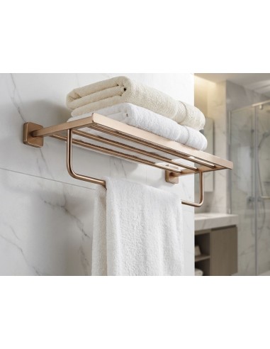 ETAGERE AVEC PORTE-SERVIETTES ET PATERES QUADRA GME