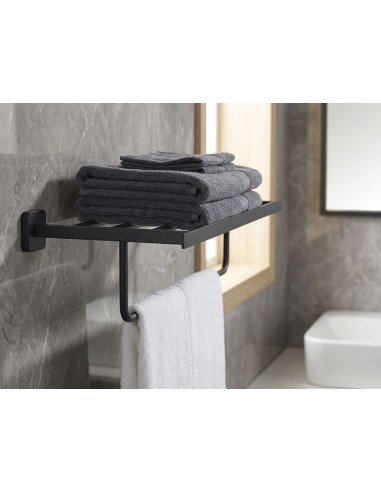ETAGERE AVEC PORTE-SERVIETTES ET PATERES QUADRA GME