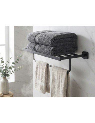 ETAGERE AVEC PORTE-SERVIETTES ET PATERES QUADRA GME