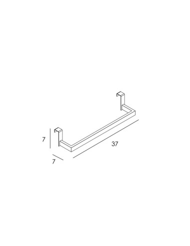 PORTE SERVIETTE LATERALE F37 QUADRA GME
