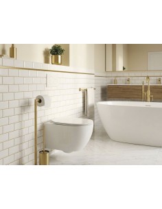 PORTE BROSSE WC SUR PIED AVEC PORTE ROULEAU ROUND GME 2