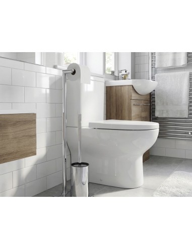 PORTE BROSSE WC SUR PIED AVEC PORTE ROULEAU ROUND GME