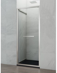 PAROI DE DOUCHE FRONTALE AVEC PORTE COULISSANTE-PLIANTE SPAZIO GME