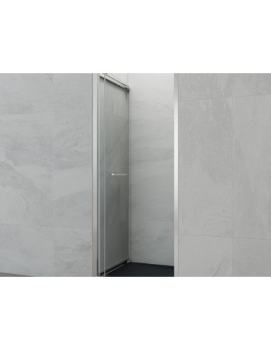 PAROI DE DOUCHE FRONTALE AVEC PORTE COULISSANTE-PLIANTE SPAZIO GME