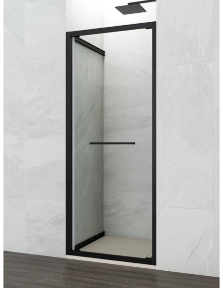 PAROI DE DOUCHE FRONTALE AVEC PORTE COULISSANTE-PLIANTE SPAZIO GME