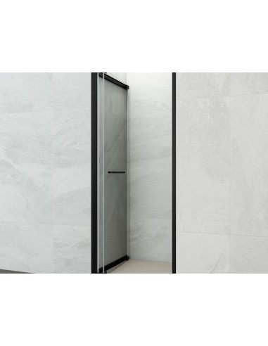 PAROI DE DOUCHE FRONTALE AVEC PORTE COULISSANTE-PLIANTE SPAZIO GME