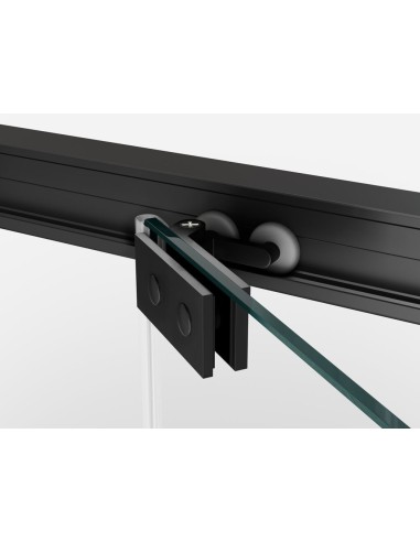 PAROI DE DOUCHE FRONTALE AVEC PORTE COULISSANTE-PLIANTE SPAZIO GME