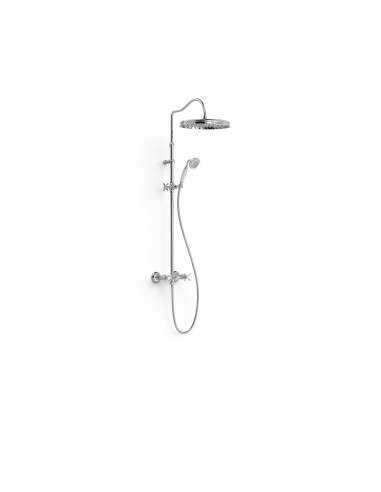COLONNE DE DOUCHE MELANGEUR MURAL A 2 VOIES TRES