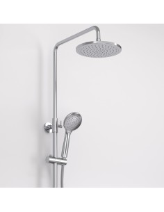 Colonne de doucche thermostatique en acier inoxydable télescopique 2