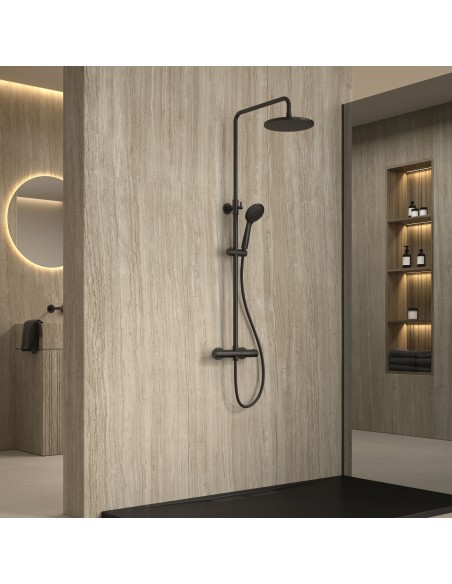 Colonne de douche  thermostatique en acier inoxydable ODER DUPLACH