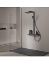 Colonne de douche monocommande IDALIA DUPLACH avec une étagère en verre trempé
