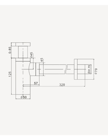SIPHON DE LAVABO KROOS