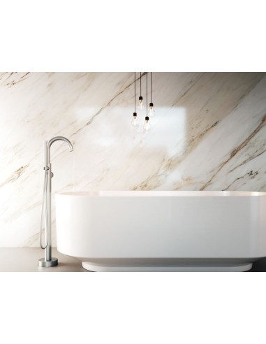 MITIGEUR BAIGNOIRE SUR PIED MONO COMMANDE AVEC DOUCHETTE ROUND GME