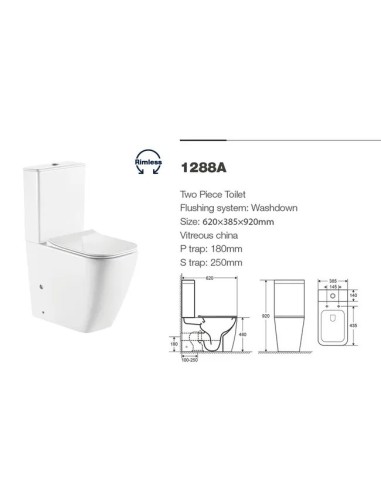 WC PISA PMR Aquore-Cuvette WC surélevée pour PMR