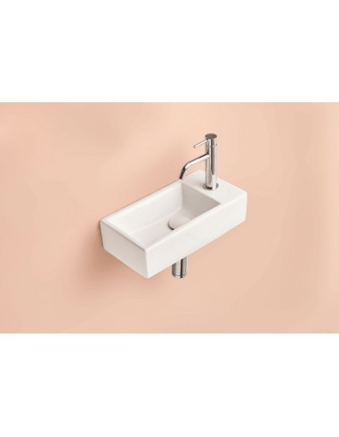 Vasque Mini à droite Sanycces Vasque compacte design pour salle de bain