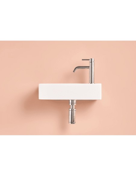 Vasque Mini à droite Sanycces Vasque compacte design pour salle de bain
