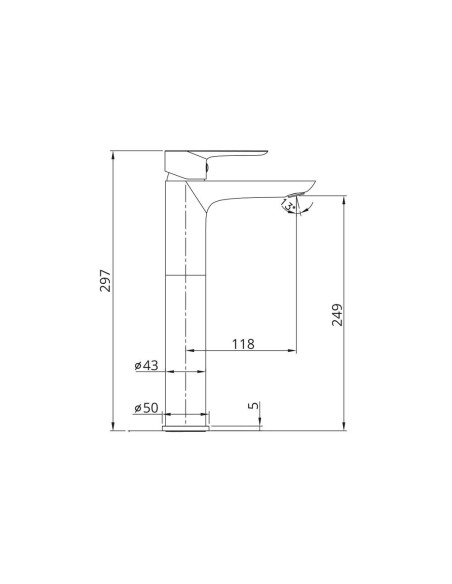 Mitigeur lavabo haut Cassio GME