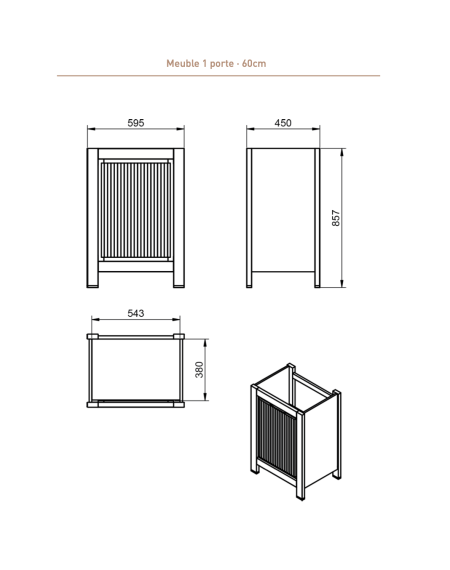 Meuble de salle de bain Vega - VISOBATH