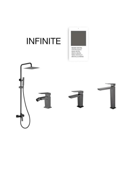 Mitigeur bidet Infinite Noir mat SKY BATH- Design moderne et économique